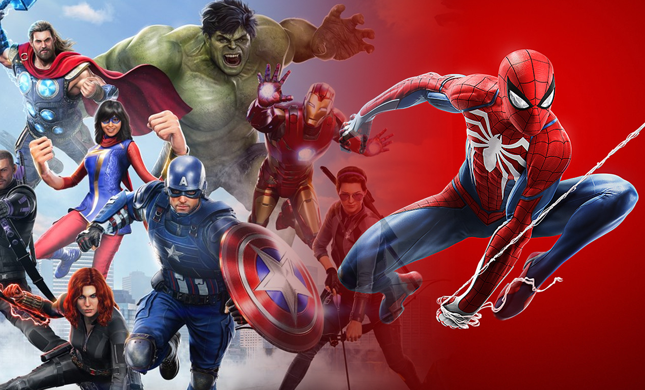 avengers game spider man
