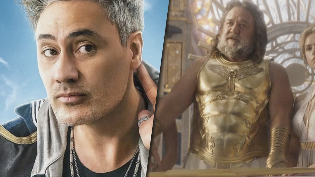 Russell Crowe’s Zeus Almost Had a British Accent in ‘Thor: Love and Thunder’