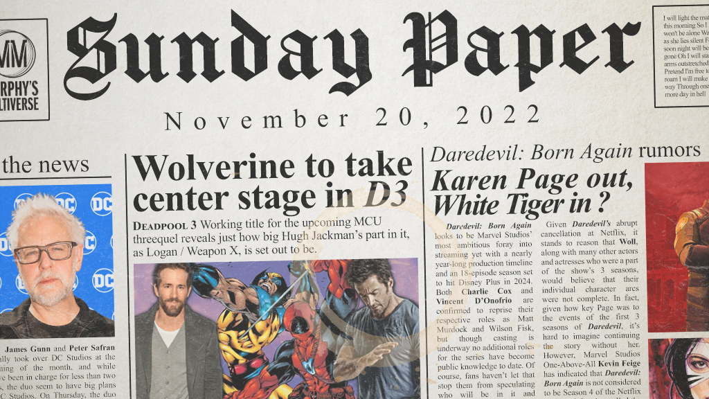 The Sunday Paper—November 20, 2022