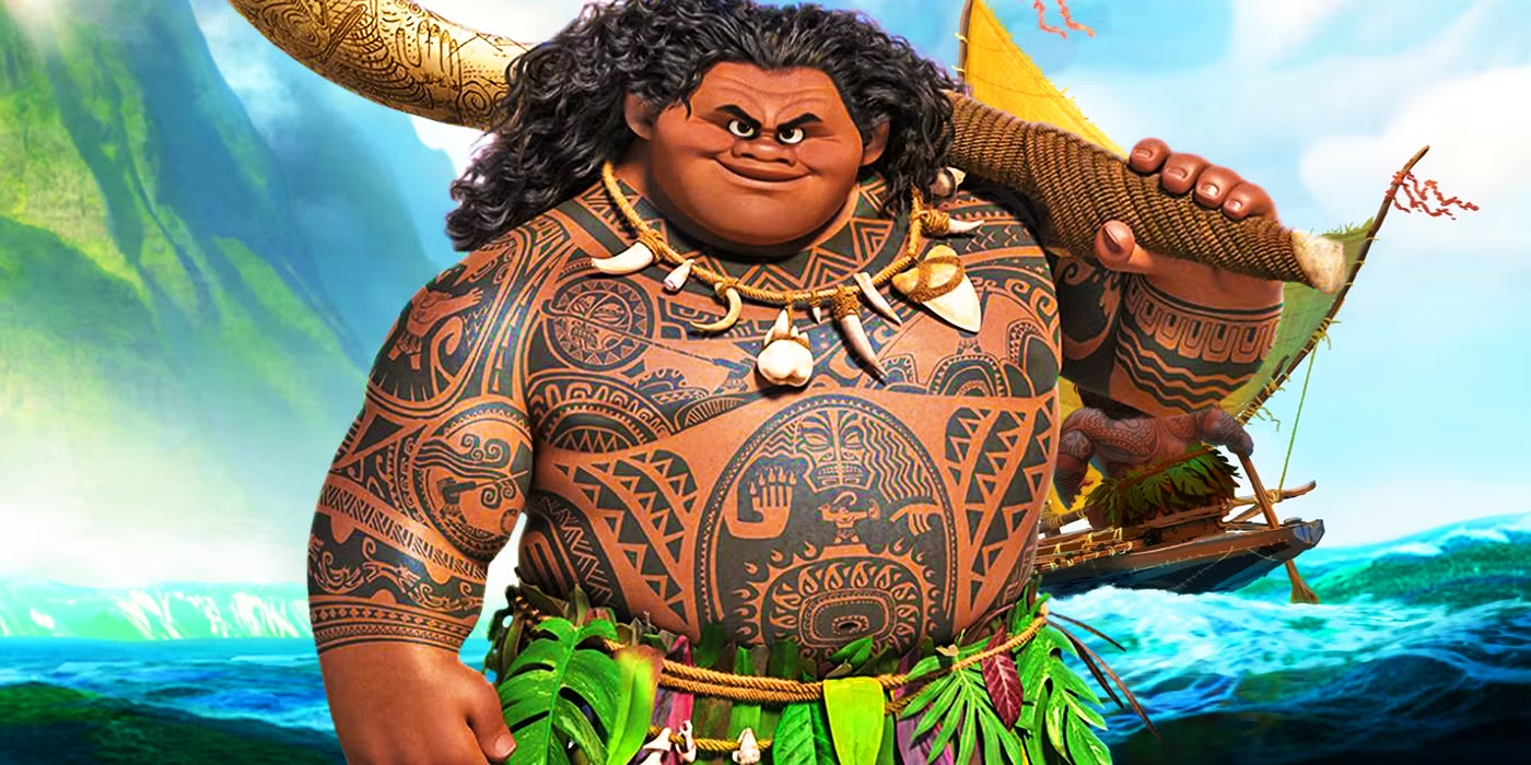 BTS Pics Reveal the First Look at the Rock as Maui in Disney’s Live-Action ‘Moana’